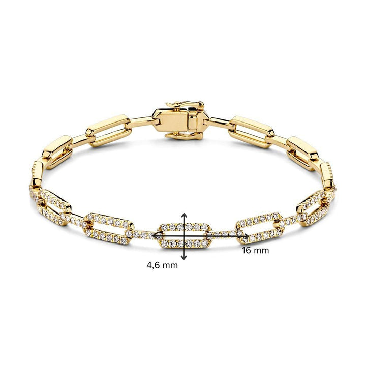 14 kt Armband Geelgoud met Diamant 1,00 crt – AG117681