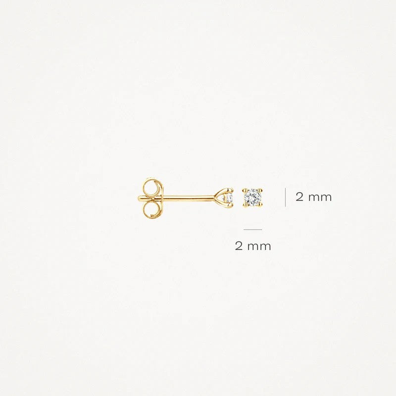 Blush Diamonds 14 kt Diamanten oorknop 2x0.03ct 7600YDI