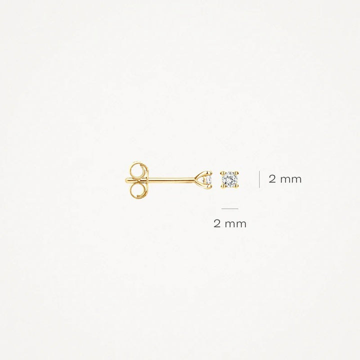 Blush Diamonds 14 kt Diamanten oorknop 2x0.03ct 7600YDI