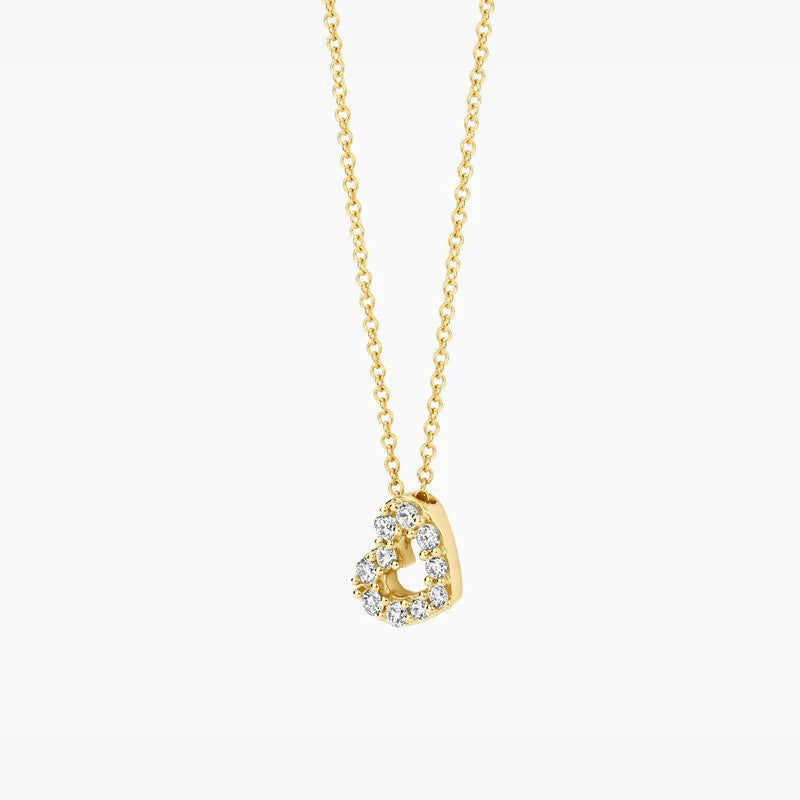 Blush Lab Grown Collier in 14 Kt Geelgoud met Lab Grown Diamant
