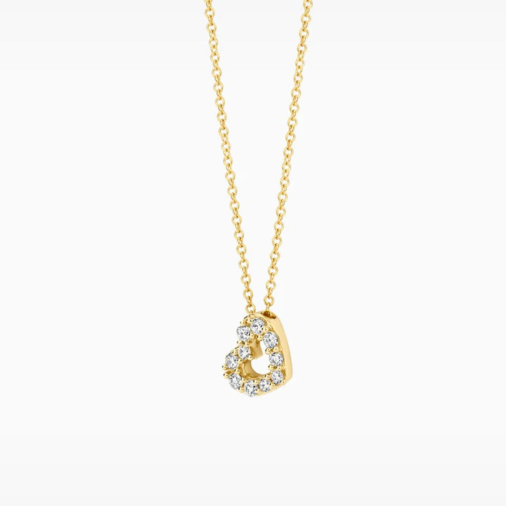 Blush Lab Grown Collier in 14 Kt Geelgoud met Lab Grown Diamant