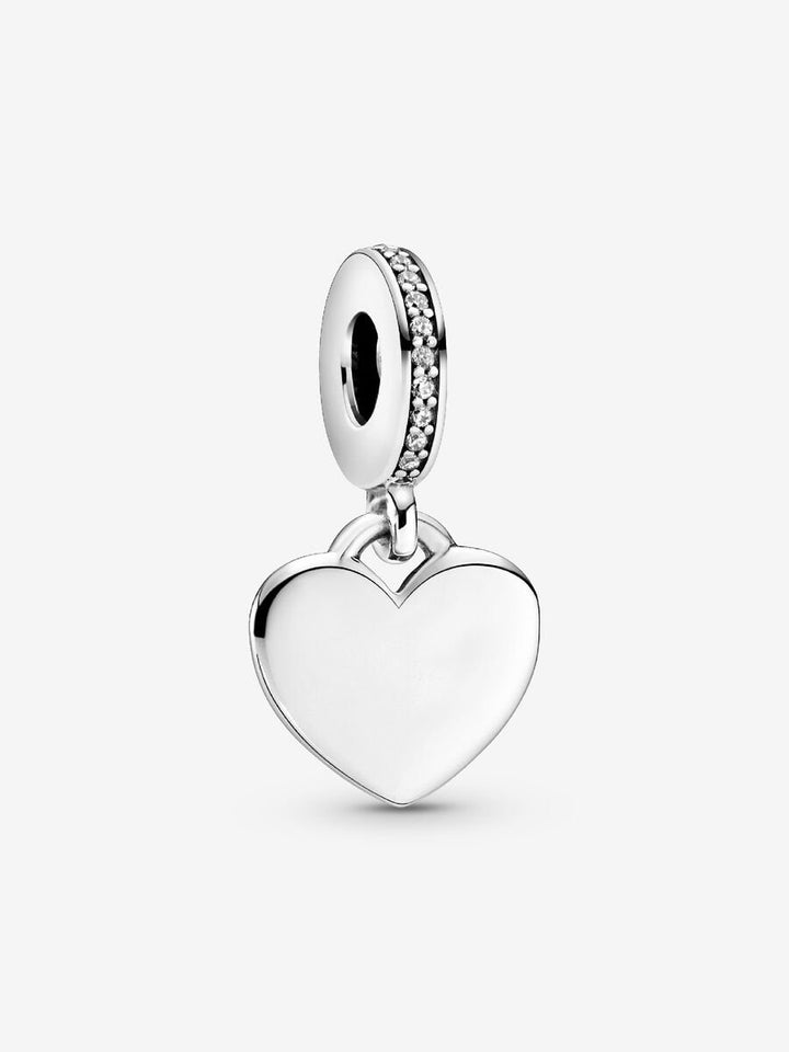 Pandora hartvormige hangende bedel graveerbaar 798761C01