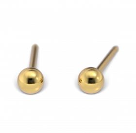 studex schietoorbellen 3mm bol verguld