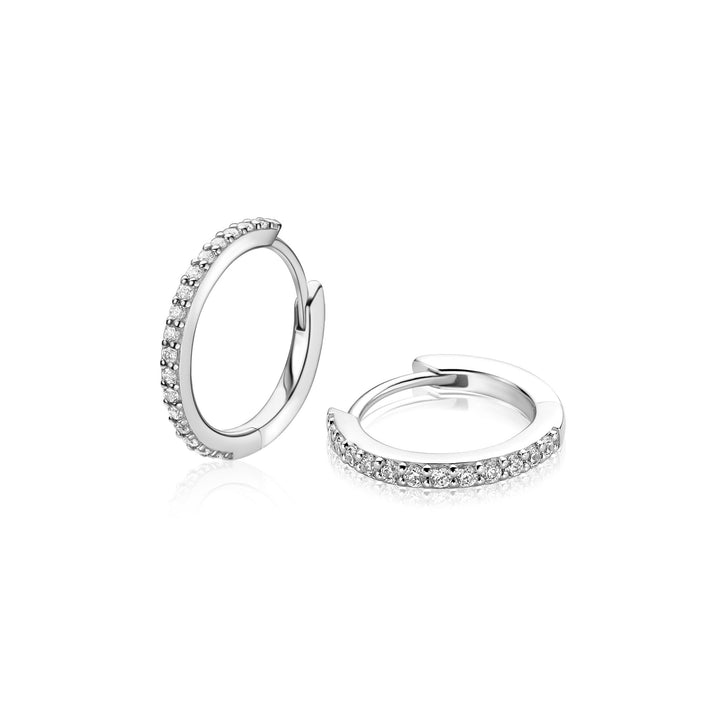 ZINZI zilveren tennis oorringen met zirkonia – ZIO2831