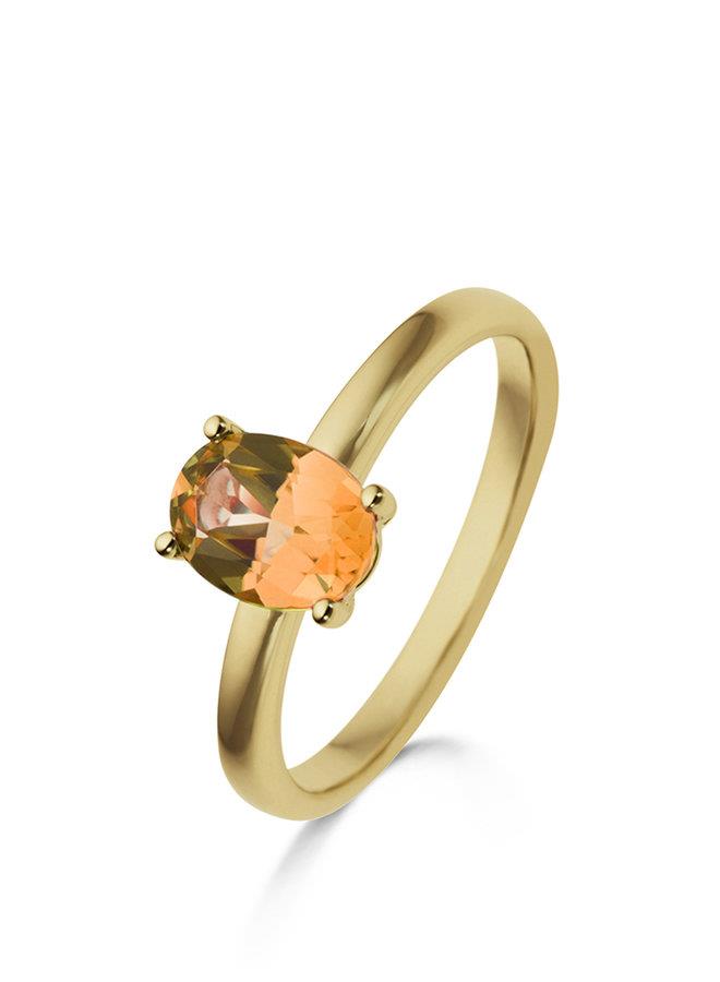 18 kt Ring met motief Geel goud 1.00ct