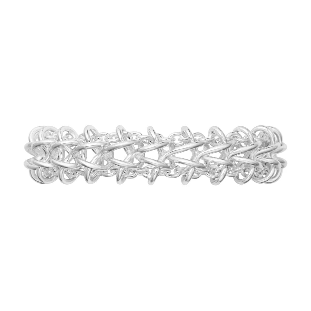 Georg Jensen Weft Double Link Armband Sterling Zilver 20002034
