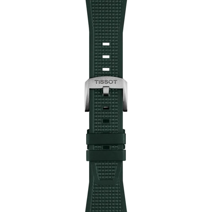 Tissot PRX 40mm dark green rubber strap T852050987