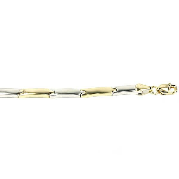 Monzario 82-A BIC 14 Karaat Bicolor Gouden Armband