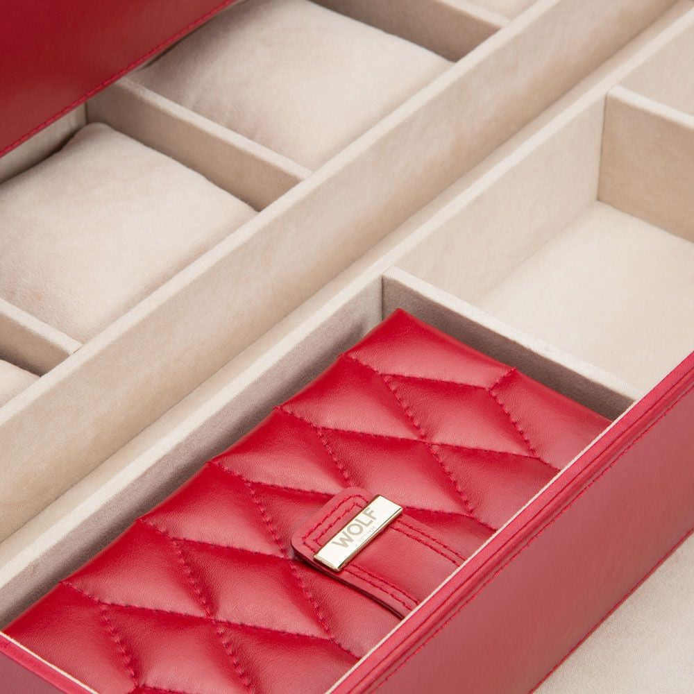 WOLF1834 CAROLINE GROOT JUWELENKIST - 329572- ROOD