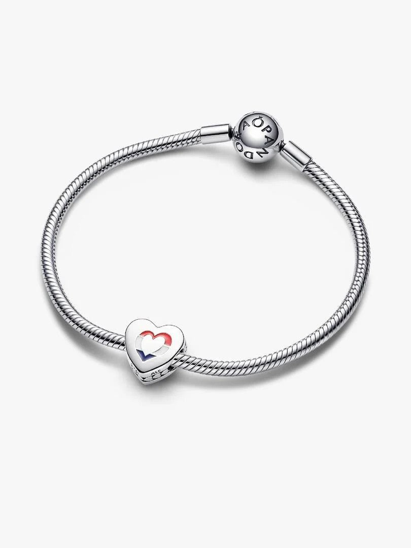 Pandora Bedel met Nederlandse Vlag Sterling Zilver 792015C00