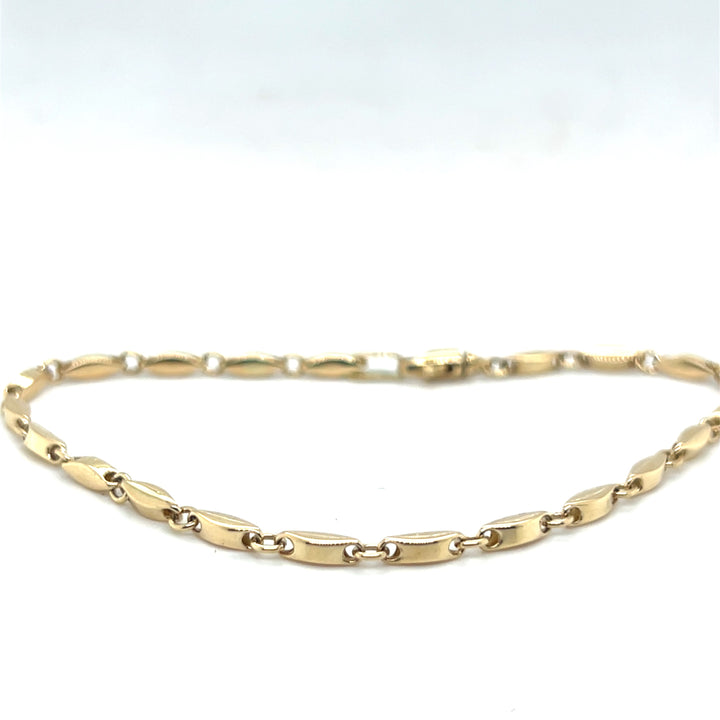 14 kr armband ruitvorm 2.5mm  19 cm