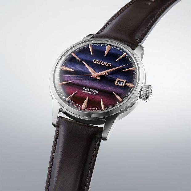 Seiko Presage Cocktail Time Star Bar Purple Sunset SRPK75J1