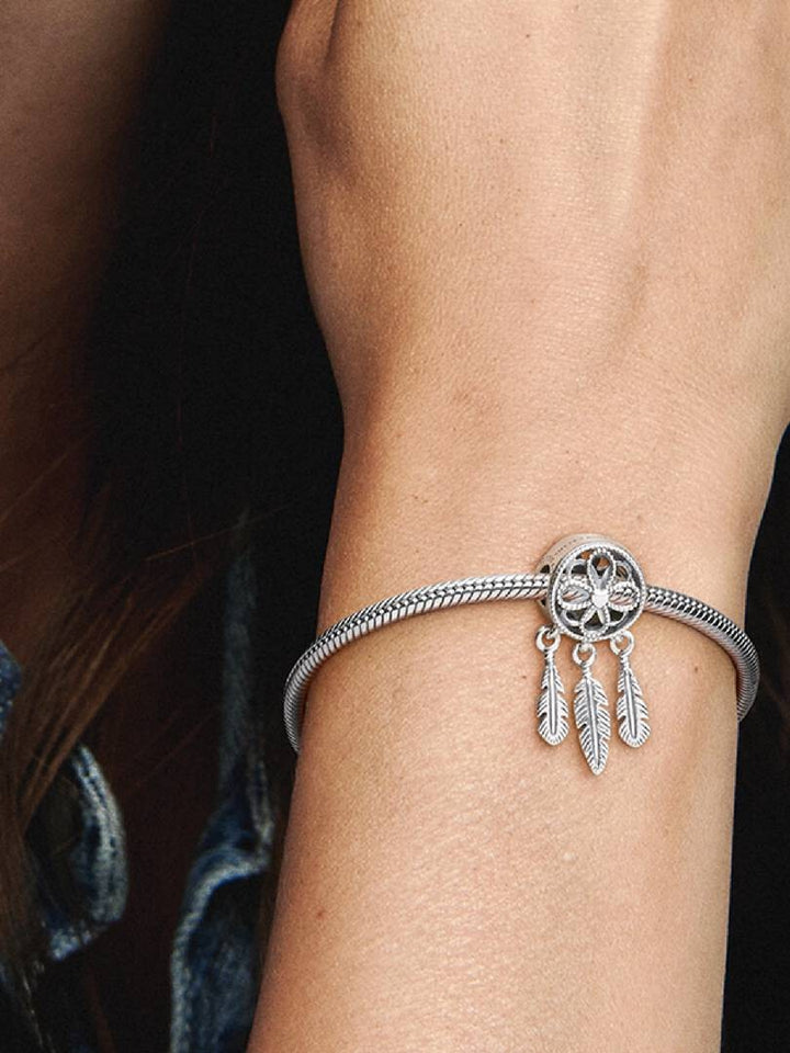 Dream catcher silver charm 797200