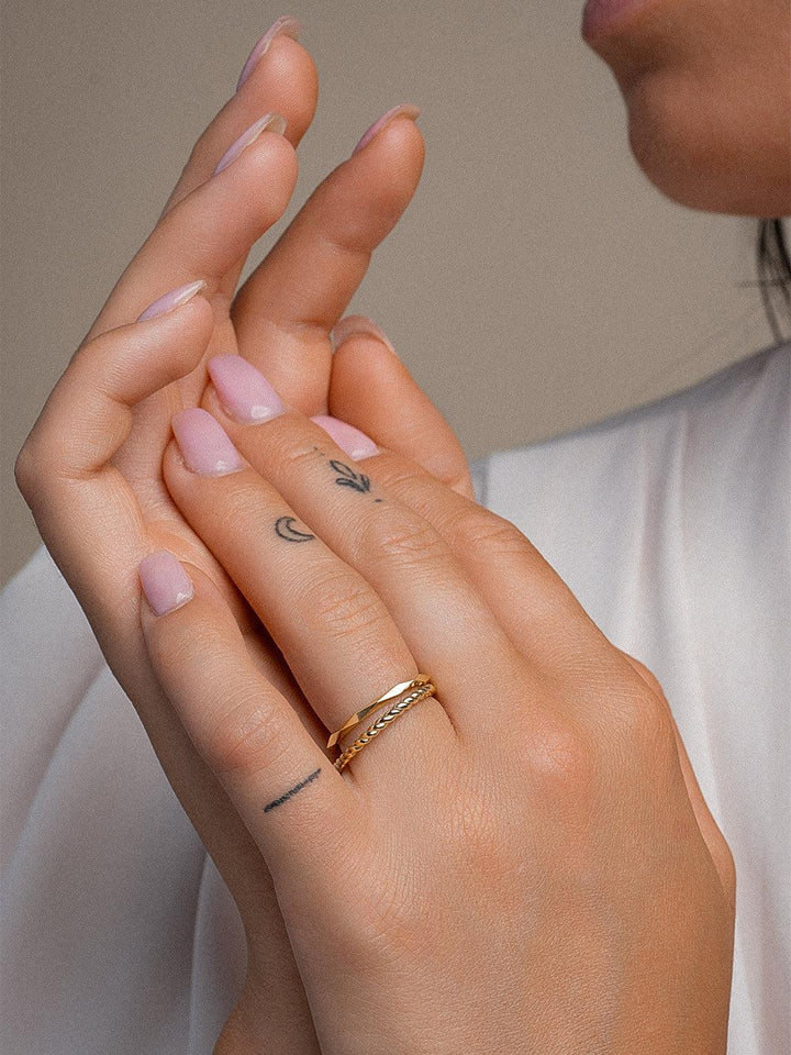 Twist Ring Additional - 9 karaat SRIG04-54