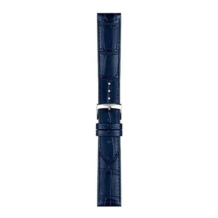 Tissot blauwe leren horlogeband T852041534