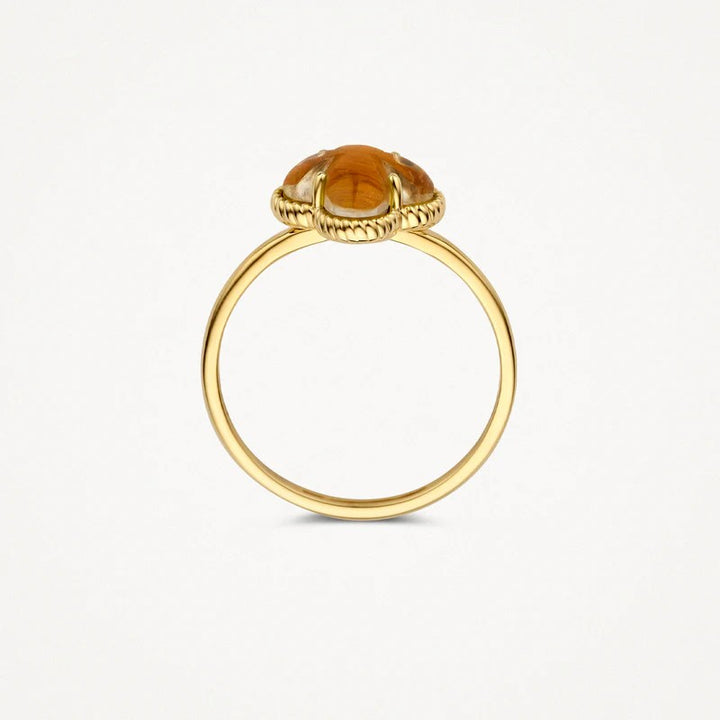 Blush Ring 14 kt Blush ring met Tijgeroog en Bergkristal – 1269YTQ