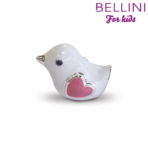 tedora bellini bedel zilver emaille vogel 567.481