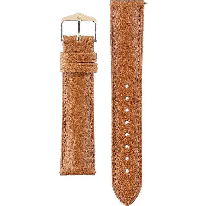 Hirsch 01009010-1-19 Camelgrain Horlogeband