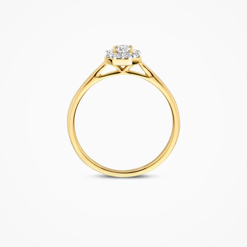 Blush Lab Grown Ring LG1010Y in 14 Kt Geelgoud met Lab Grown Diamant