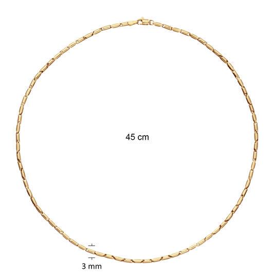 Collier - Fantasieschakel - Goud - 45cm 202.1473.45