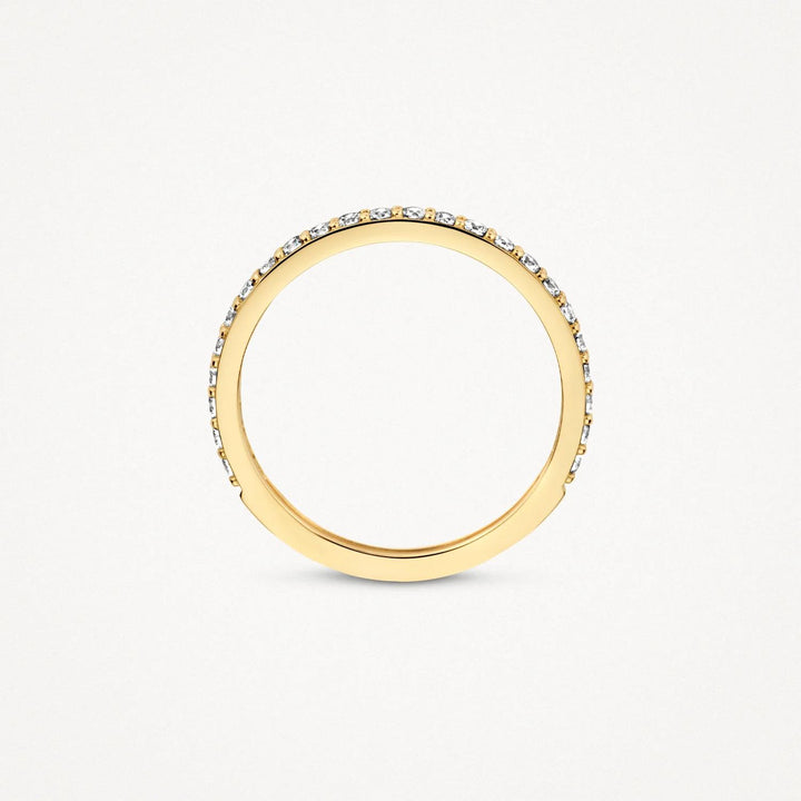 14k Geelgouden ring 1244YZI met zirkonia