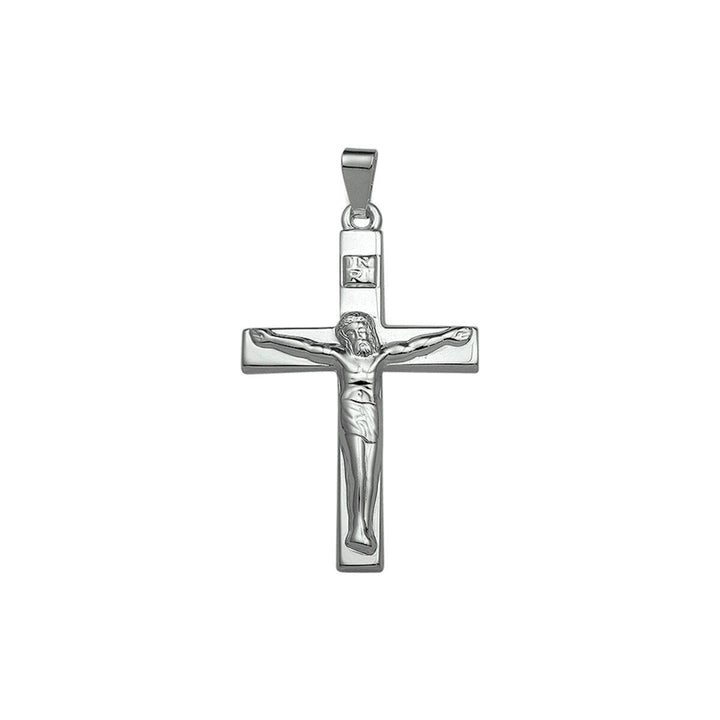 zilveren hanger kruis met Corpus