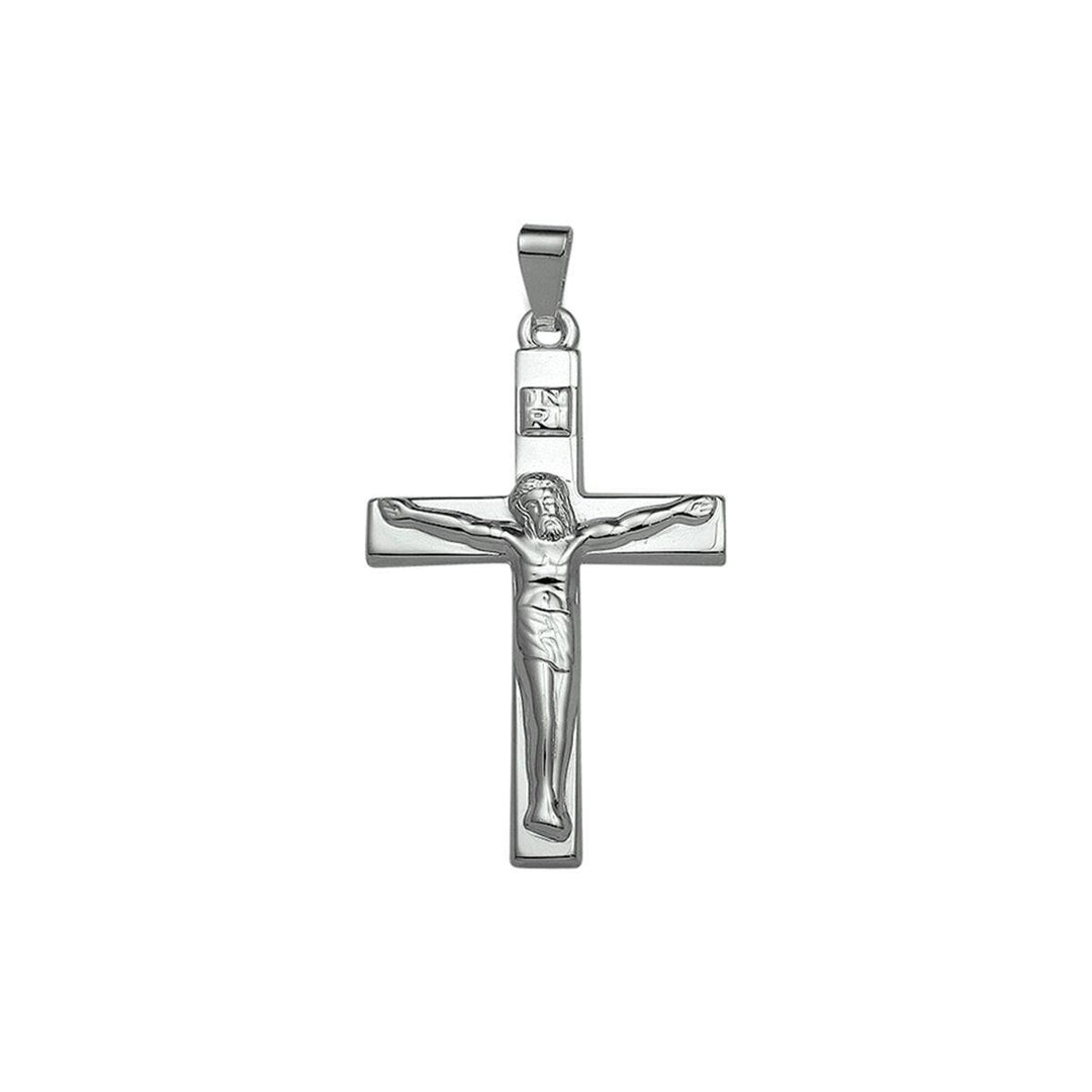 zilveren hanger kruis met Corpus
