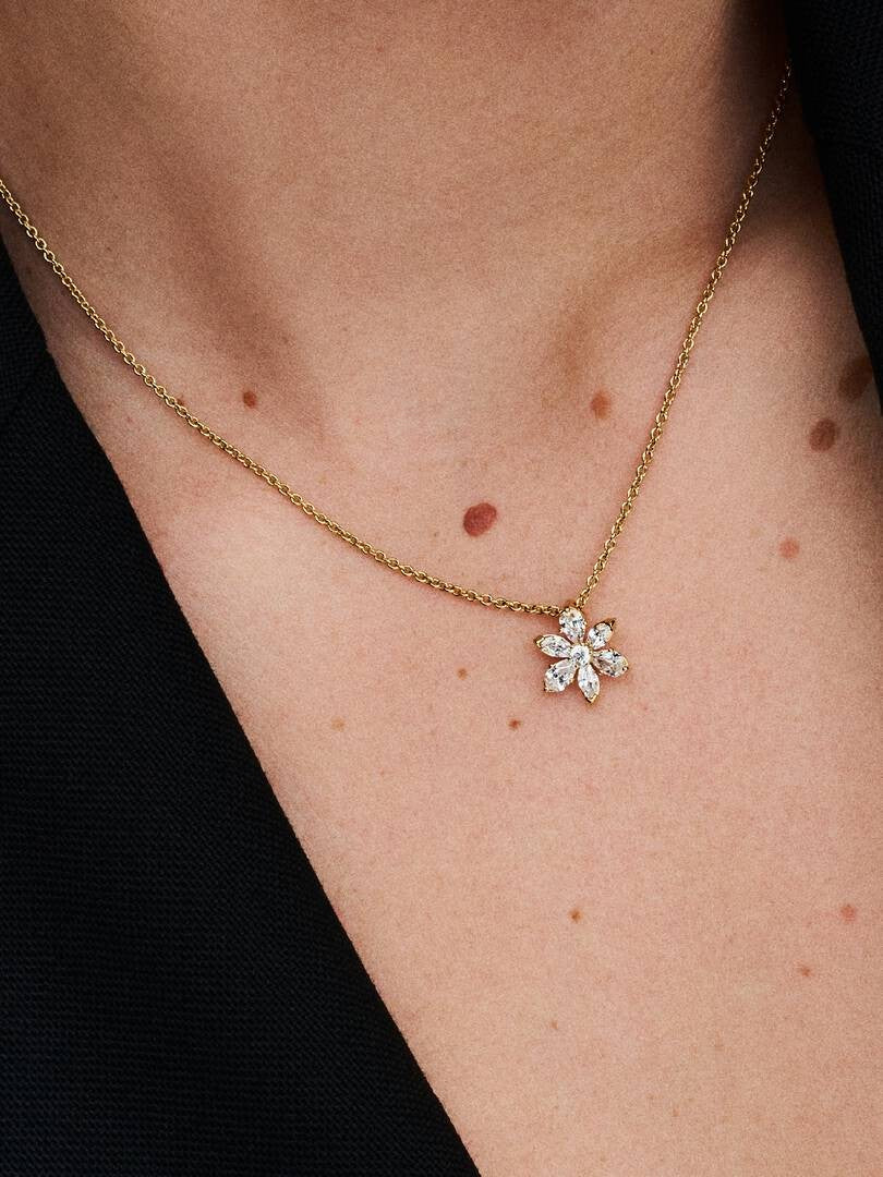 Pandora ketting 14k Gold-plated met zirkonia 362387C01