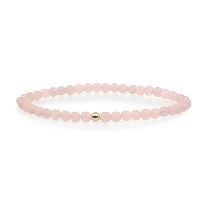 Rose Quartz Saturn small - Gold 4mm SBG-GEM13-ADD
