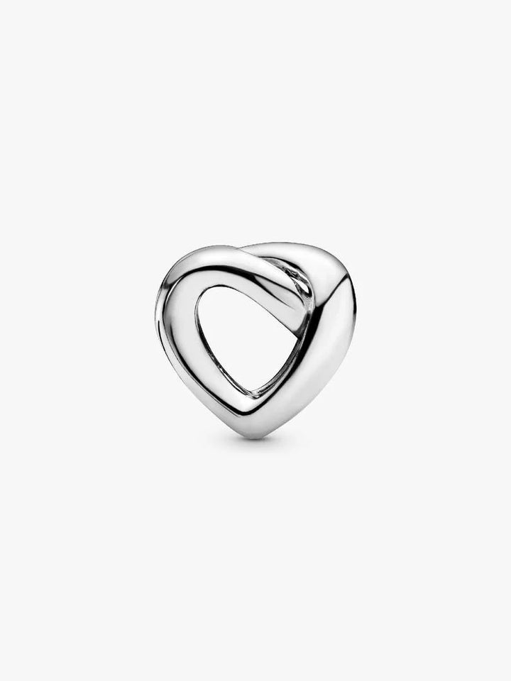 Knotted heart silver charm 798081