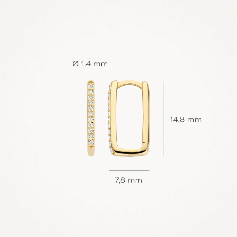 Blush Jewels 14 kt orringen 7318YZI  met zirkonia