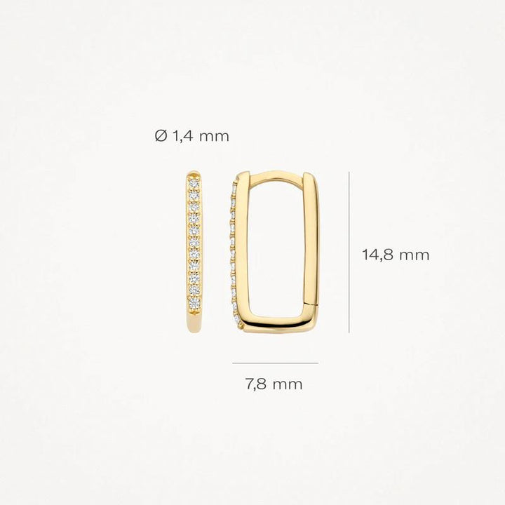 Blush Jewels 14 kt orringen 7318YZI  met zirkonia