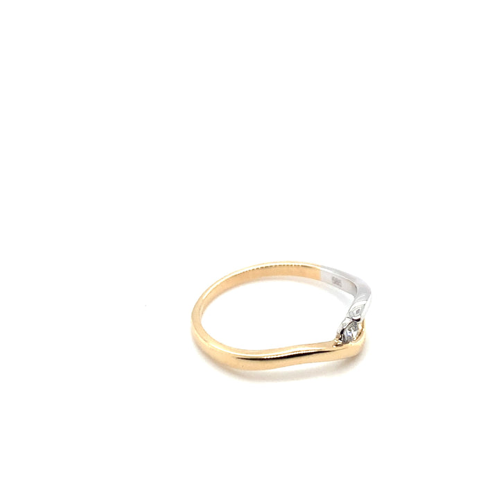 14K RING GG-WG WE-SI 1-0,05 CRT GTD360-B