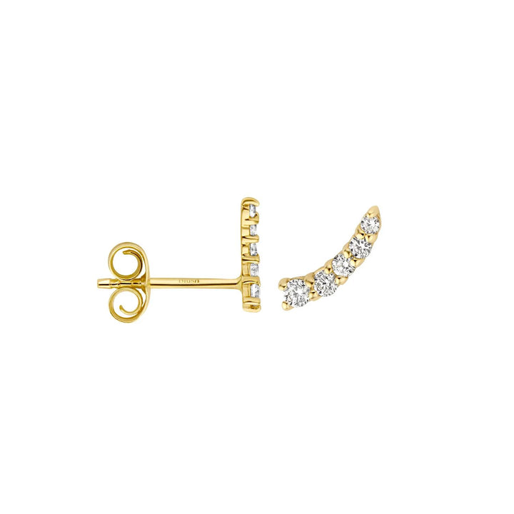 Oorknoppen 7319YZI - 14k Geel goud met zirkonia