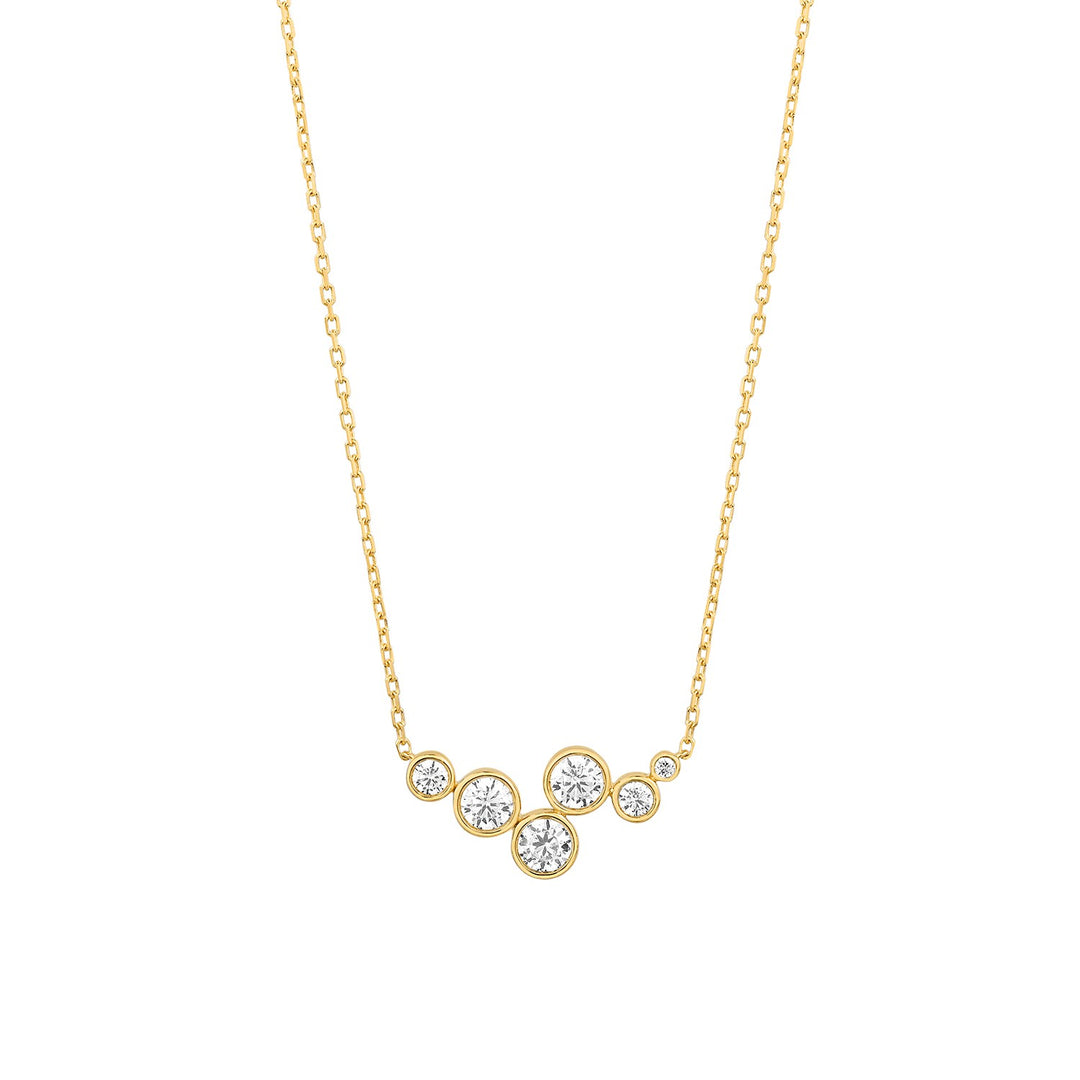 14 Karaat Gouden Diamanten Collier 0,43 ct
