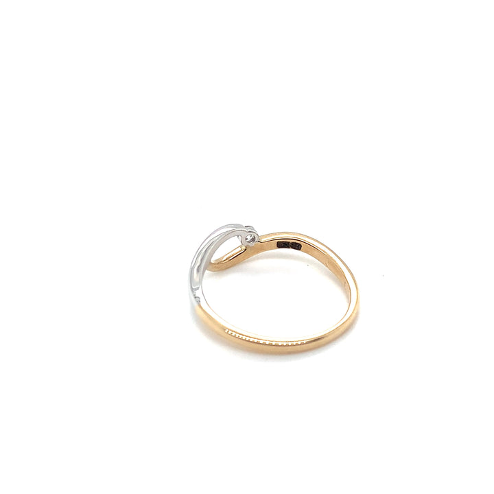 14K RING GG-WG WE-SI 1-0,05 CRT GTD360-B