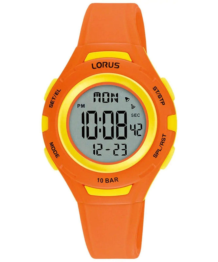 Lorus kids digitaal horloge oranje R2399PX9