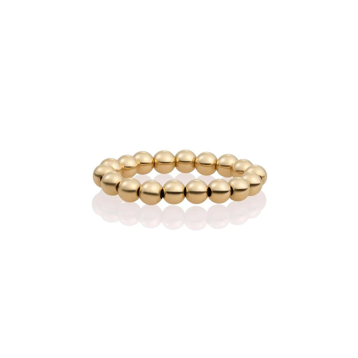 Ring | Gold plated 4mm beads SRI-G-4MM
