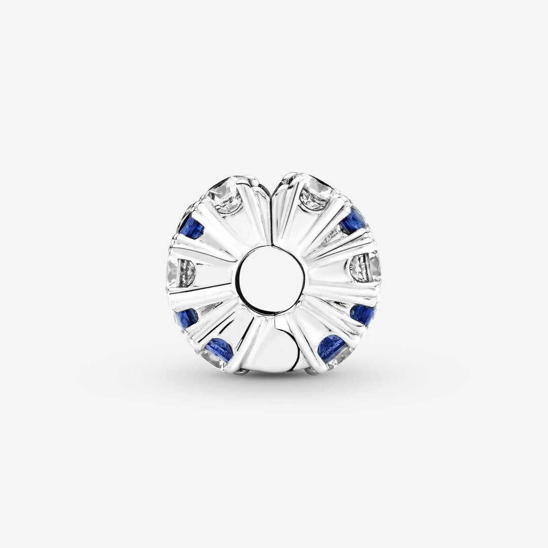 Pandora Clear &amp; Blue Sparkling Clip Charm  799171C01