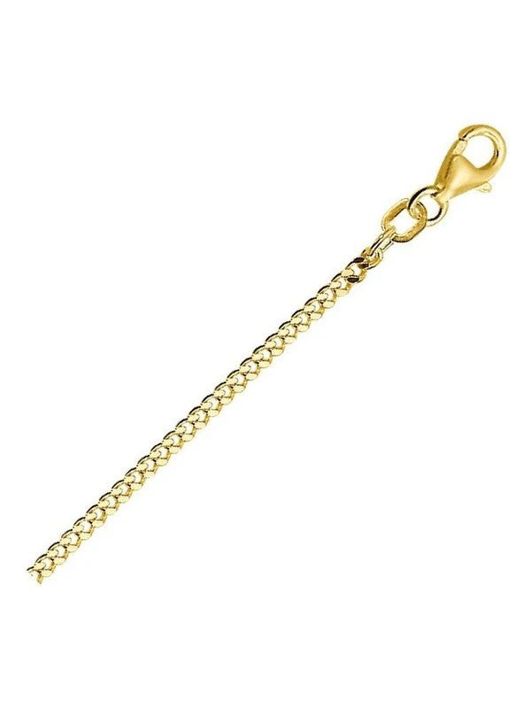 14 kt Geelgouden Gourmett Collier – 1,7 mm, 50 cm
