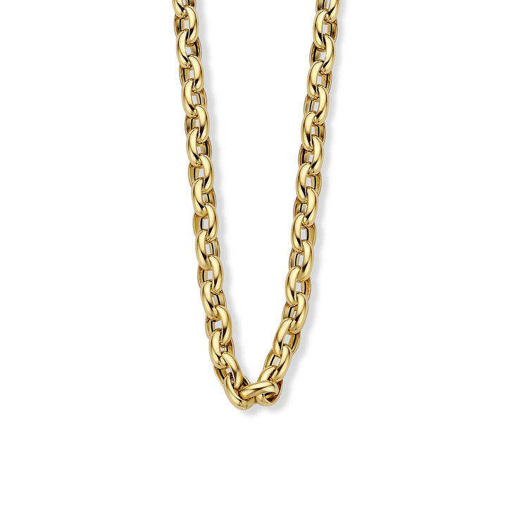 18 kt  ovale schakel 45 cm 4 mm 06142645
