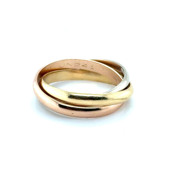 Occasion Cartier Trinity Ring Small – 18 Karaat Driekleurig Goud – Maat 53