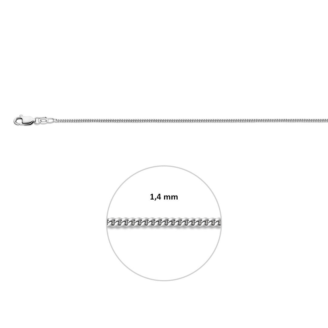 collier gourmette 4-zijdes geslepen 1,4 mm