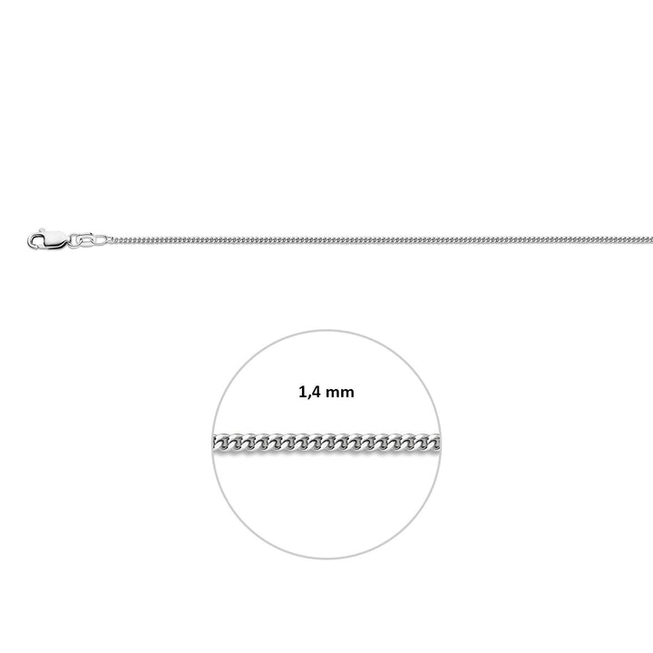 collier gourmette 4-zijdes geslepen 1,4 mm
