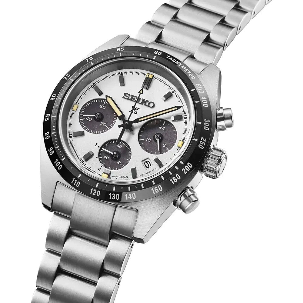 Seiko Prospex Speedtimer SSC961P1 ‘Youngtimer’ Monochrome 39 mm – Solar Chronograaf