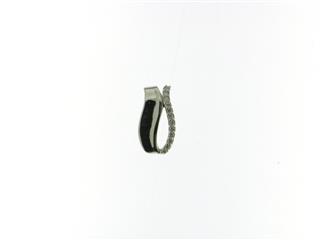 18 kr witgouden hanger briljant slijpsel 0.09 ct