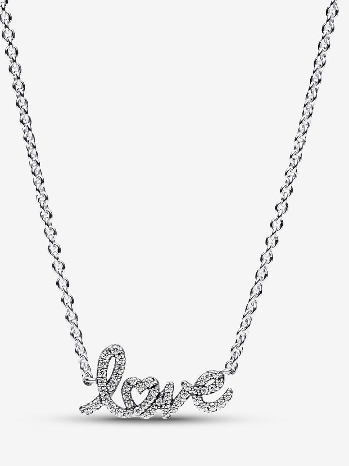 Sprankelende halsketting love 393076C01