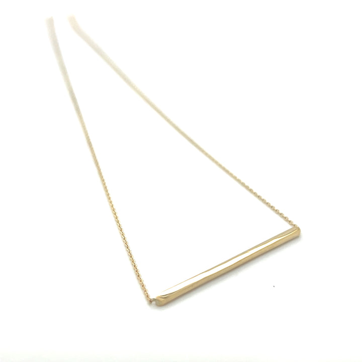 14 kt collier T-Bar horizontaal geelgoud 42-45 cm