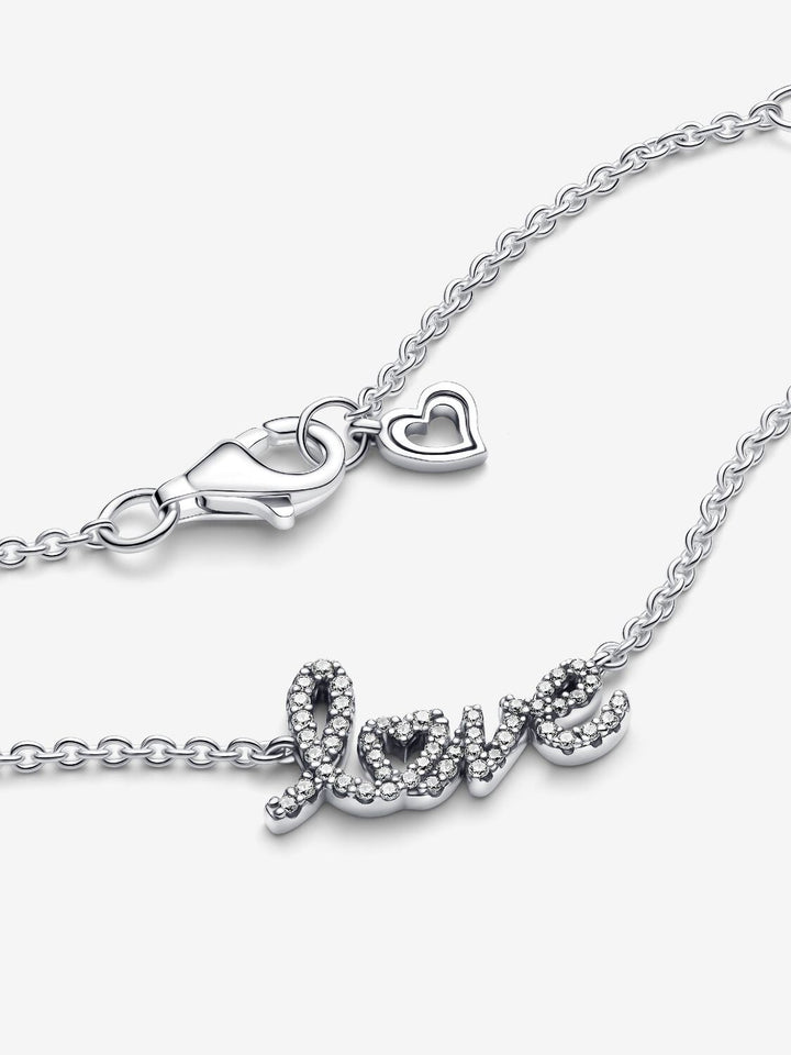 Sprankelende halsketting love 393076C01