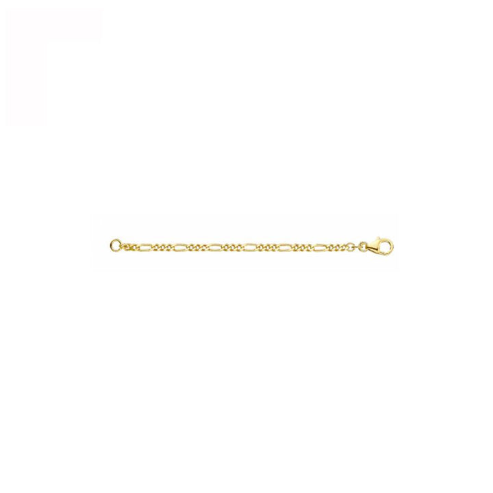 14 kt lengtecollier figaro 50 cm  1,7 mm